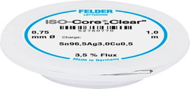 Felder Löttechnik ISO-Core Clear SAC305 Forrasztóón Tekercs Sn96,5Ag3Cu0,5 0.75 mm