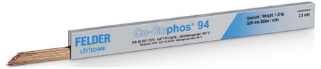 Felder Löttechnik 330120501 Forrasztóón Rúd CuP 179 1 kg 2 mm 2. kép