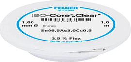 Felder Löttechnik ISO-Core Clear SAC305 Forrasztóón Tekercs Sn96,5Ag3Cu0,5 1 mm