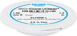Felder Löttechnik ISO-Core Clear Sn100Ni+ Forrasztóón Tekercs Sn99,25Cu0,7Ni0,05 1 mm