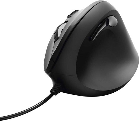 Hama EMC-500 Ergonomikus egér USB Optikai Fekete 6 Gombok 1000 dpi, 1400 dpi, 1800 dpi Ergonómikus 2. kép