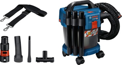 Bosch Professional GAS 18V-10 L 06019C6302 Nedves-/száraz porszívó 10 l Akku nélkül, L minőséítésű p