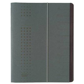 Elba chic 400001032 Rendszerező mappa Szürke DIN A4 Színes karton Rekeszek száma: 12