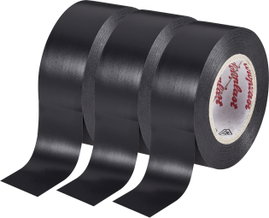 Coroplast 302 Szigetelőszalag Fekete (H x Sz) 10 m x 15 mm 3 db