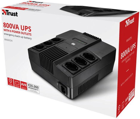 Trust MAXXON POWERSTRIP Megszakításmentes tápegység 800 VA 20. kép