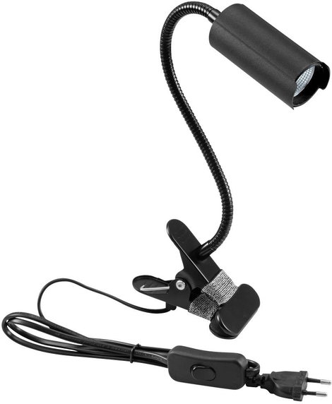 Eurolite KKL-7 41600552 LED-es felcsíptethető lámpa 7 W Fekete
