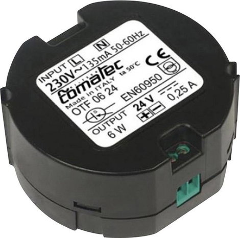 Comatec OTF/06.24RA AC/DC beépíthető tápegység 0.25 A 6 W 24 V/DC 1 db