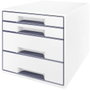 Leitz WOW Cube 5213 5213-20-01 Fiókos irattároló Fehér 4 x DIN A4 Fiókok száma: 4 bélyegkép