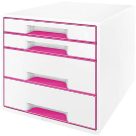 Leitz WOW Cube 5213 5213-20-23 Fiókos irattároló Fehér 4 x DIN A4 Fiókok száma: 4