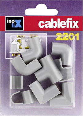 cablefix 127222 Kábelcsatorna Ütközös összekötő 10 db Szürke