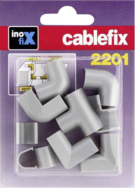 cablefix 127222 Kábelcsatorna Ütközös összekötő 10 db Szürke