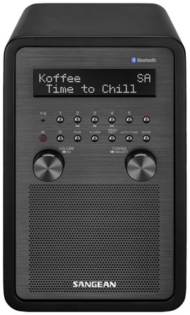 Sangean DDR-60 Asztali rádió DAB+, DAB, URH AUX, Bluetooth®, NFC Táviránytóval, Ébresztő funkció Fek