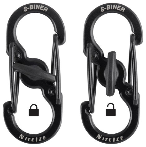 NITE Ize NI-LSBM-01-2R3 Karabíner MicroLock S-Biner 2 35 mm x 15 mm x 7 mm 2 db