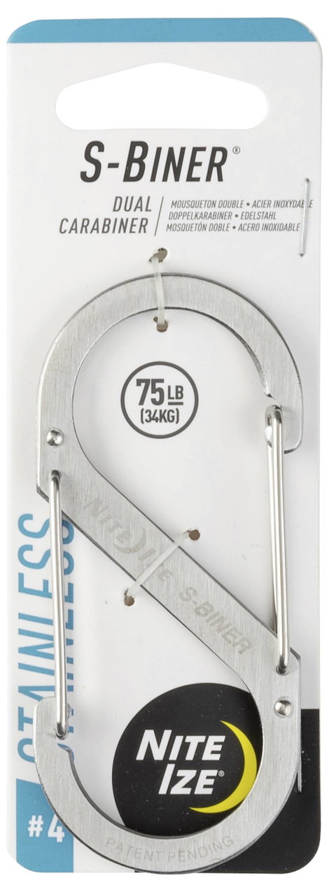 NITE Ize NI-SB4-03-11 Karabíner S-Biner Gr. 4 89 mm x 38 mm 1 db 5. kép