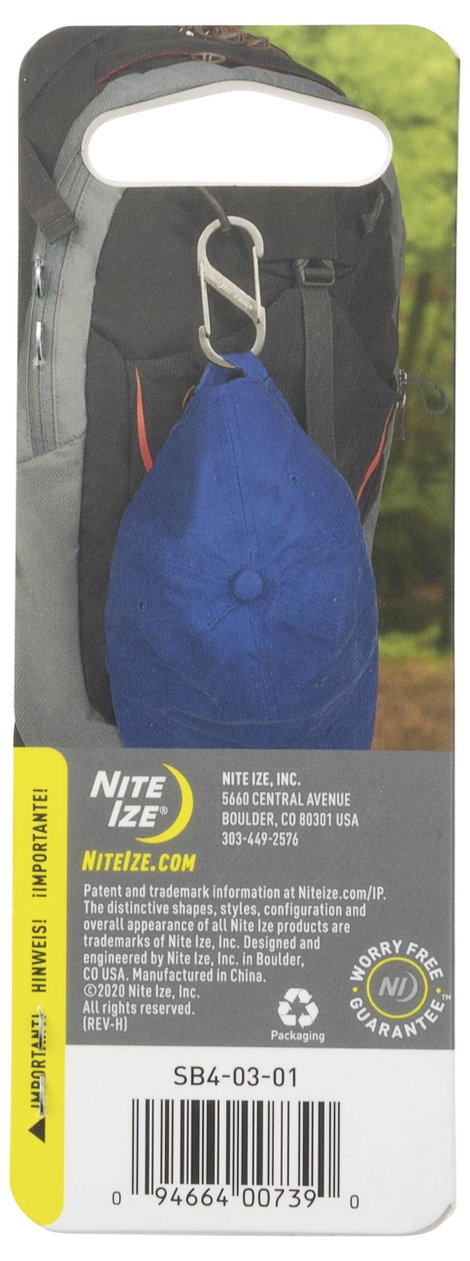 NITE Ize NI-SB4-03-01 Karabíner S-Biner Gr. 4 89 mm x 38 mm 1 db 2. kép