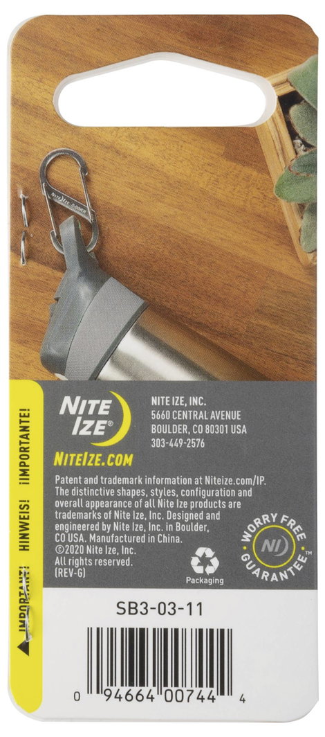 NITE Ize NI-SB3-03-11 Karabíner S-Biner Gr. 3 67 mm x 29 mm 1 db 9. kép