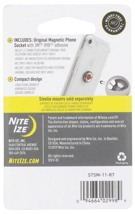 NITE Ize Steelie Magnetische Gelenkfassung Öntapadó lap Autós mobiltelefon tartó 4. kép