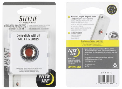 NITE Ize Steelie Magnetische Gelenkfassung Öntapadó lap Autós mobiltelefon tartó 5. kép