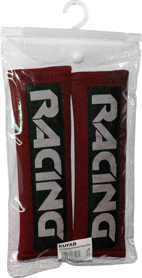 Eufab 28208 Racing red Biztonsági öv párna 22 mm x 7 cm x 3 cm 2. kép