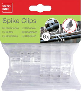 Swissinno 1 238 001K Spike-Clips Rögzítőkapocs Alkalmas Swissinno Taubenabwehr-Spikes 6 db