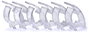 Swissinno 1 238 001K Spike-Clips Rögzítőkapocs Alkalmas Swissinno Taubenabwehr-Spikes 6 db 2. bélyegkép