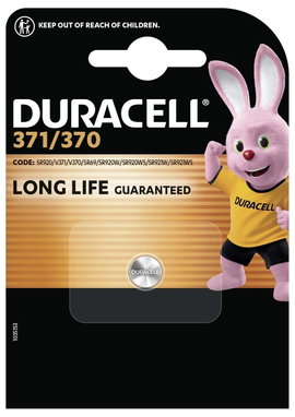 Duracell Gombelem 371 1.55 V 1 db 40 mAh Ezüstoxid SR69