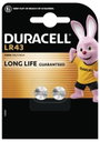 Duracell Gombelem LR 43 1.5 V 2 db 73 mAh Alkáli mangán AG12 bélyegkép