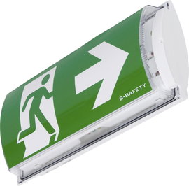B-SAFETY BR561030 LED-es menekülési útvonal vészvilágítás Fali felépítés szerelés Kimenet, Mentési ú