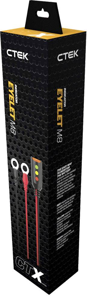 CTEK 40-133 Töltő lámpa Kerek kábelsaru, M8 CT5 Comfort Indikator Eyelet M8 4. kép
