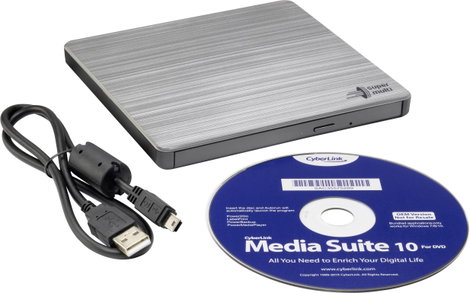 HL Data Storage GP60 DVD író, külső Retail USB 2.0 Ezüst 9. kép