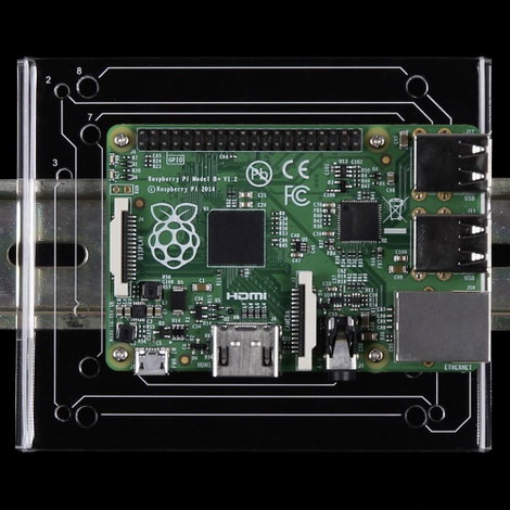 Joy-it RB-DIN-Rail DIN-Rail tartó Alkalmas: Arduino, Banana Pi, BeagleBoard, BeagleBone, Cubieboard, 3. kép
