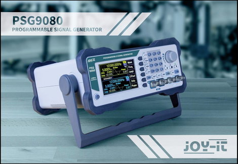 Függvénygenerátor és frekvenciaszámláló 1 µHz - 80 MHz 2 csatornás, Joy-it JT-PSG9080 2. kép