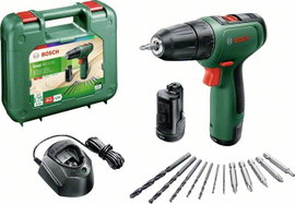 Bosch Home and Garden EasyDrill 1200 Akkus fúrógép 12 V 2. akkuval, Hordtáskával, Töltővel