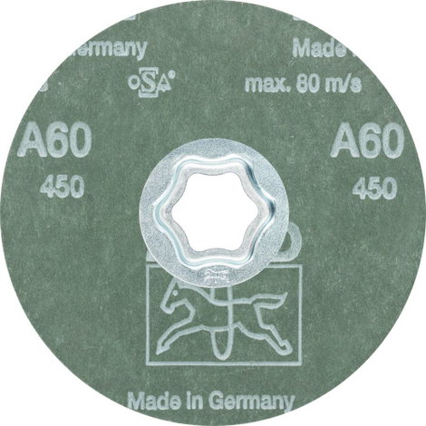 PFERD 64190006 COMBICLICK korundszálas tárcsa Ø 115 mm A 60 univerzális alkalmazásokhoz Ø 115 mm 2. kép