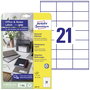 Avery-Zweckform 3481-10 Univerzális etikett 70 x 41 mm Papír Fehér 210 db Véglegesen tapadó Színes l bélyegkép