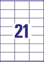 Avery-Zweckform 3481-10 Univerzális etikett 70 x 41 mm Papír Fehér 210 db Véglegesen tapadó Színes l 4. bélyegkép