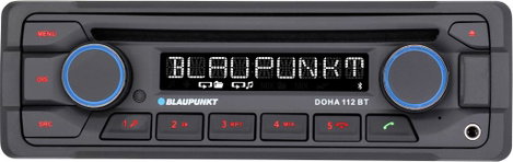 Blaupunkt Doha 112 BT Autórádió Kormány távirányító csatlakozó, Bluetooth kihangosító, Távirányítóva