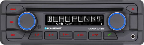 Blaupunkt Dakar 224 BT Autórádió Kormány távirányító csatlakozó, Bluetooth kihangosító, Távirányítóv