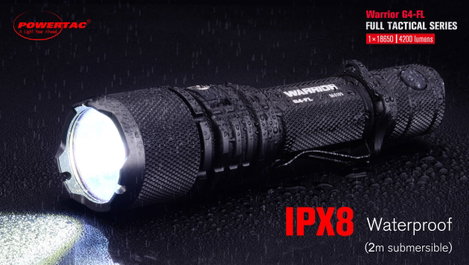 Powertac WAR-G4 FLW LED Kézilámpa Akkuról üzemeltetett 4200 lm 152 g 14. kép