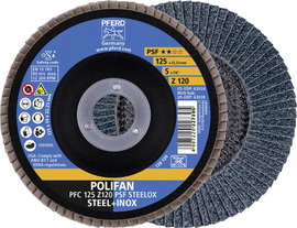 PFERD 69398195 PFC 125 Z 120 PSF STEELOX Felületcsiszoló korong Ø 125 mm 5 db