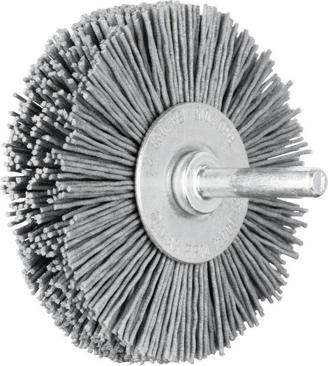PFERD POS kerek kefe kibontva RBU Ø 70 x 15 mm tengely Ø 6 mm SiC izzószál Ø 0,90 szemcsés 180 43701