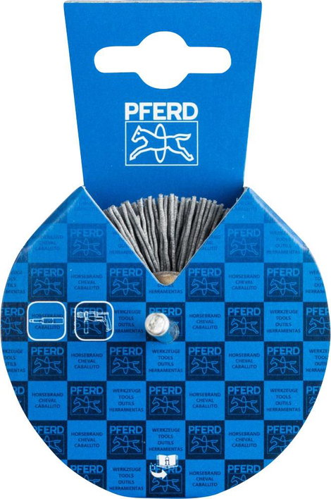 PFERD POS kerek kefe kibontva RBU Ø 70 x 15 mm tengely Ø 6 mm SiC izzószál Ø 0,90 szemcsés 180 43701 2. kép