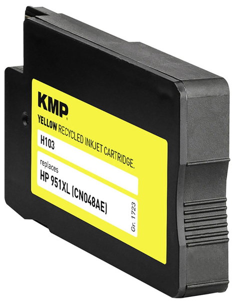 KMP Tinta helyettesíti HP 951XL, CN048AE Kompatibilis Sárga H103 1723,4009 3. kép