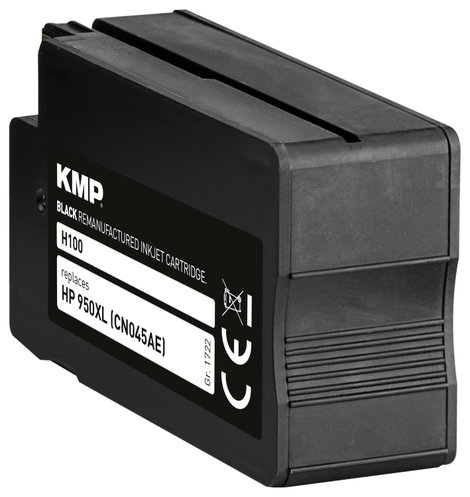 KMP Tinta helyettesíti HP 950XL, CN045AE Kompatibilis Fekete H100 1722,4001 3. kép
