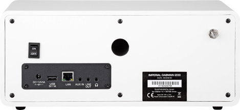 Imperial Dabman i200 Asztali internetrádió DAB+, URH, Internet AUX, USB, Internetrádió Fehér 4. kép