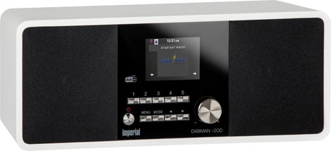 Imperial Dabman i200 Asztali internetrádió DAB+, URH, Internet AUX, USB, Internetrádió Fehér 5. kép