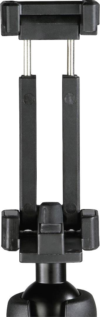 Hama Asztali állvány 1/4 col Munkamagasság=16 - 19 cm Fekete Gömbfej, Vízmérték, Okostelefon-tartóva 4. kép