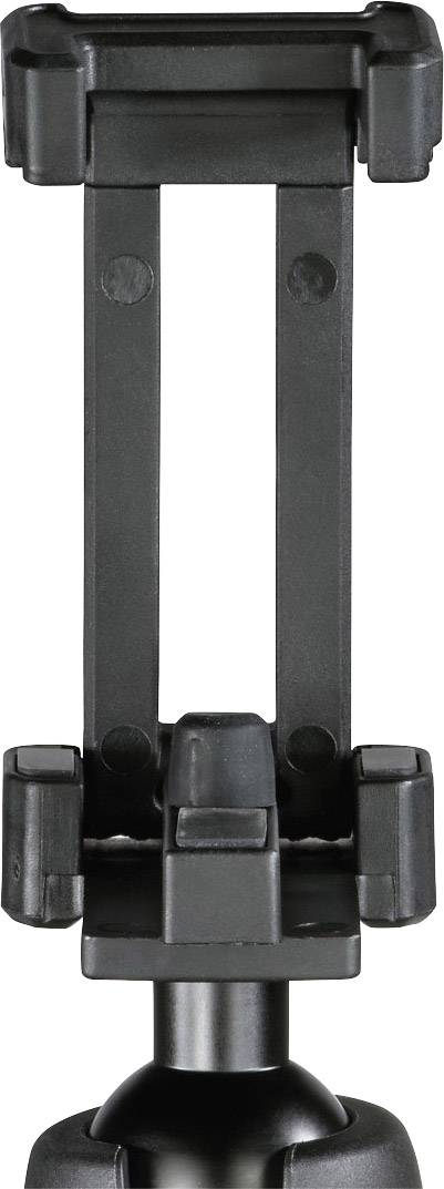 Hama Asztali állvány 1/4 col Munkamagasság=16 - 19 cm Fekete Gömbfej, Vízmérték, Okostelefon-tartóva 5. kép
