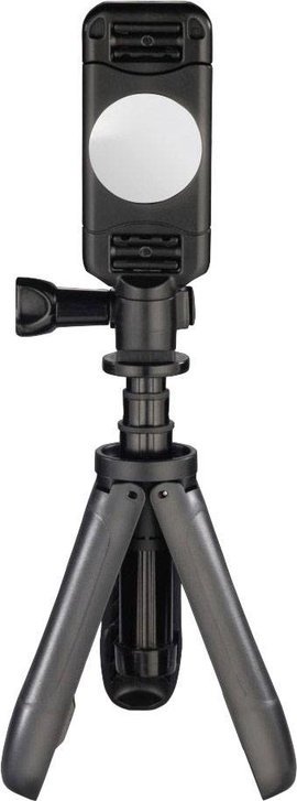 Hama Mini állvány 1/4 col Munkamagasság=10 - 20 cm Fekete Okostelefon-tartóval