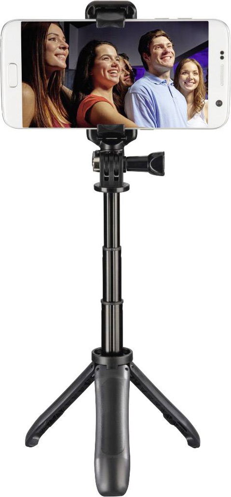 Hama Mini állvány 1/4 col Munkamagasság=10 - 20 cm Fekete Okostelefon-tartóval 6. kép